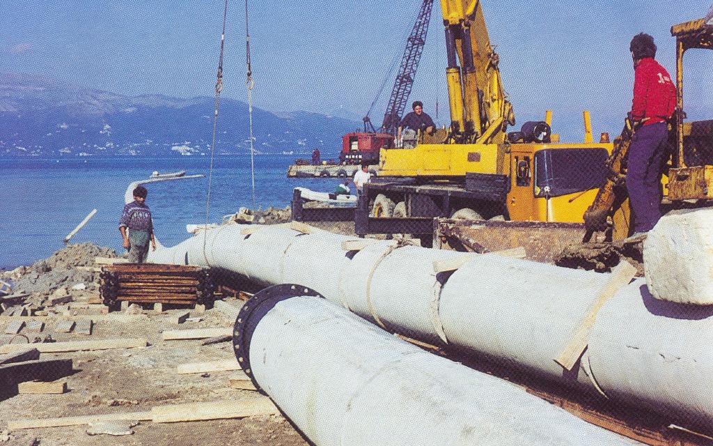 6. Construction of the Submarine Pipeline for the sewage effluent of Corfu island